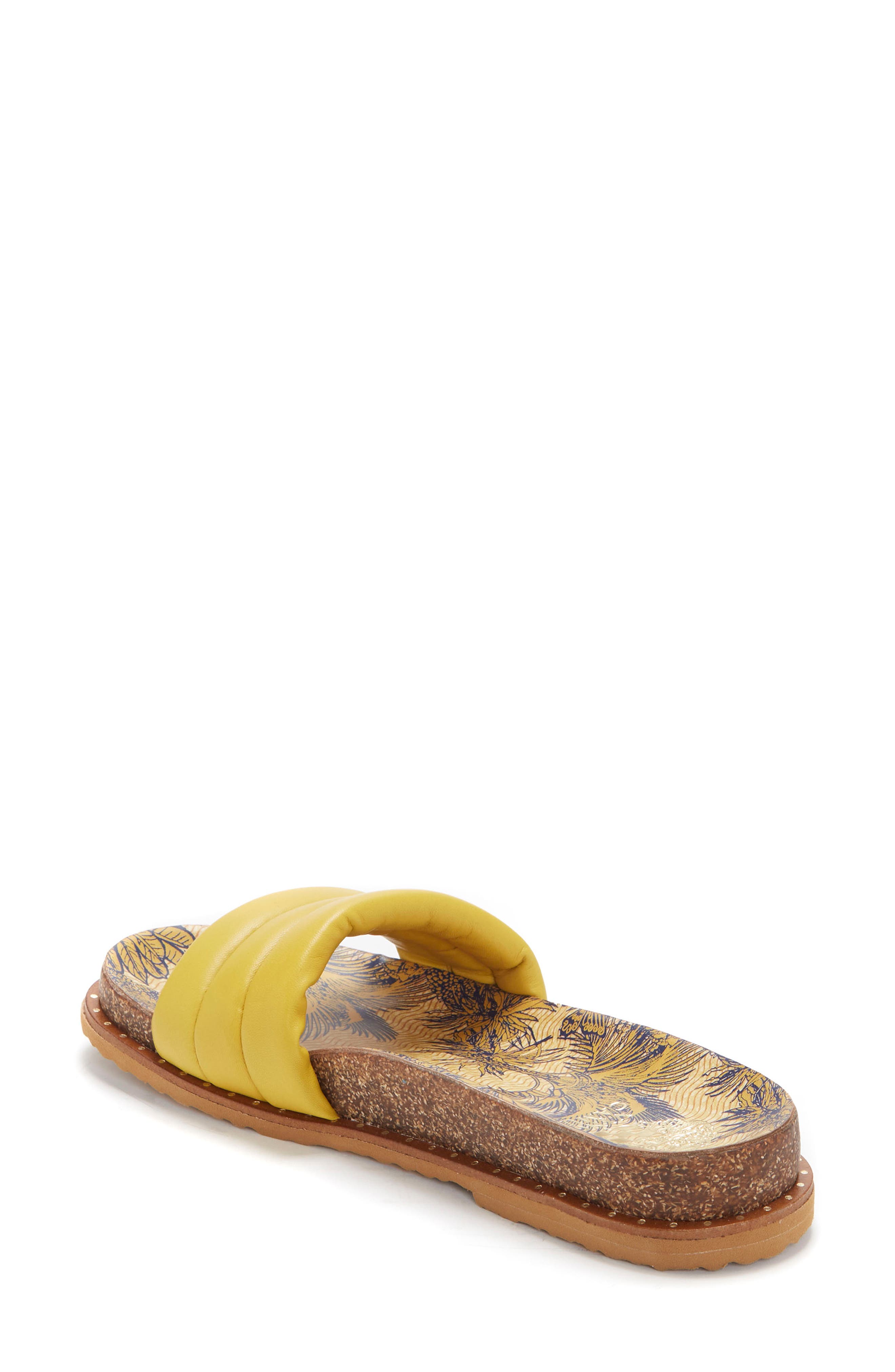 Kandler Slide Sandal, Alternate, color, YELLOW BABY SHEEP