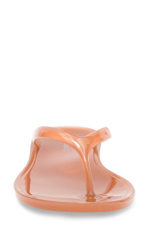 Jeffrey Campbell Beach Day Jelly Flip Flop In Nude Beige