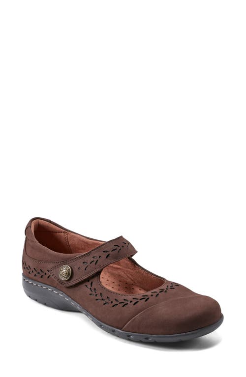 Rockport Cobb Hill Perry Mary Jane Ballet Flat In Dark Brown