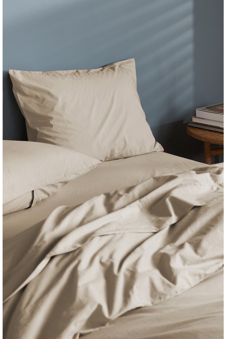 Brushed Cotton Sheet Set (Nordstrom Exclusive), Alternate, color, LATTE