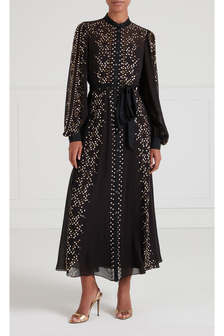 Oberon Shirt Dress, Main, color, Black