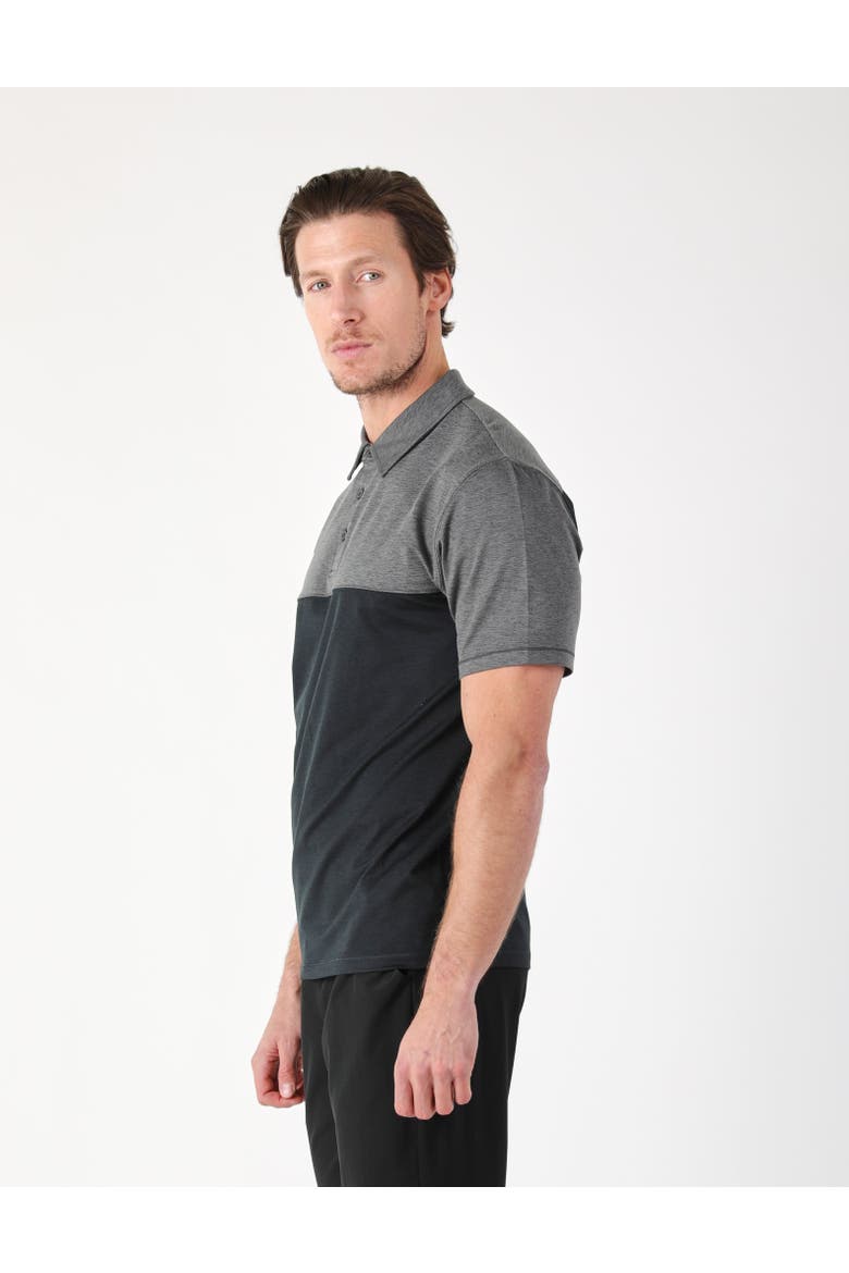 Halfway Polo, Alternate, color, Black/Carbon