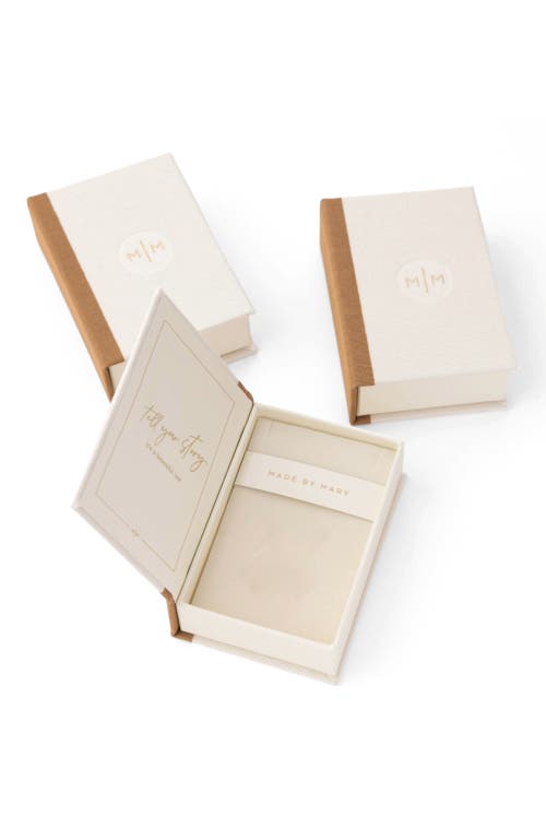 Made By Mary Jude Charm Necklace With Cz Link Lock In Silver