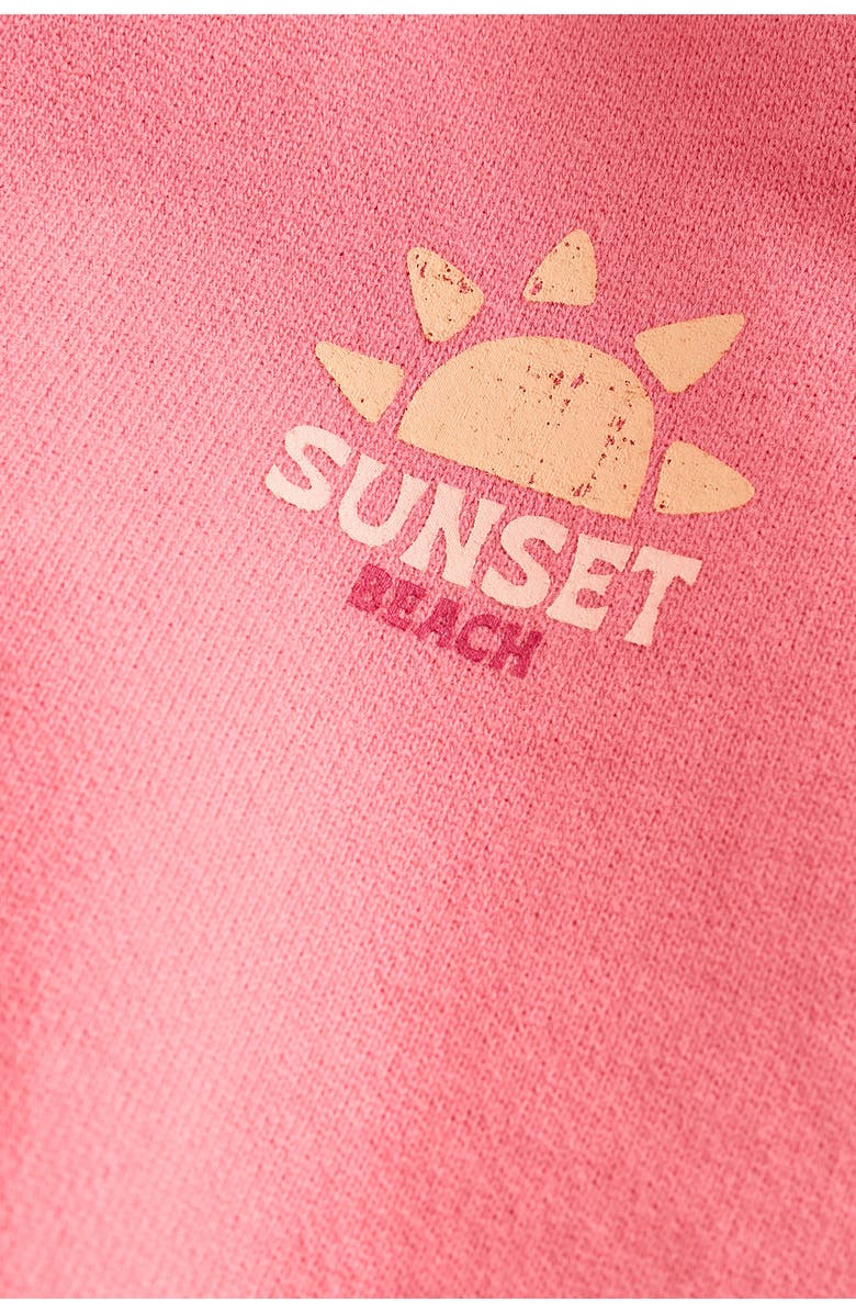 NEXT Kids' Sunset Zip-Up Cotton Graphic Hoodie, Alternate, color, Orange