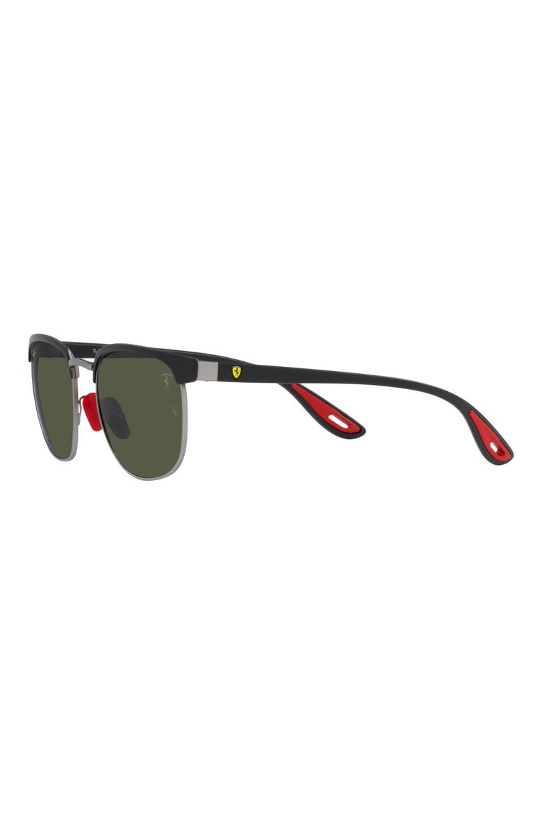 53mm Square Sunglasses, Alternate, color, MATTE GUNMETAL