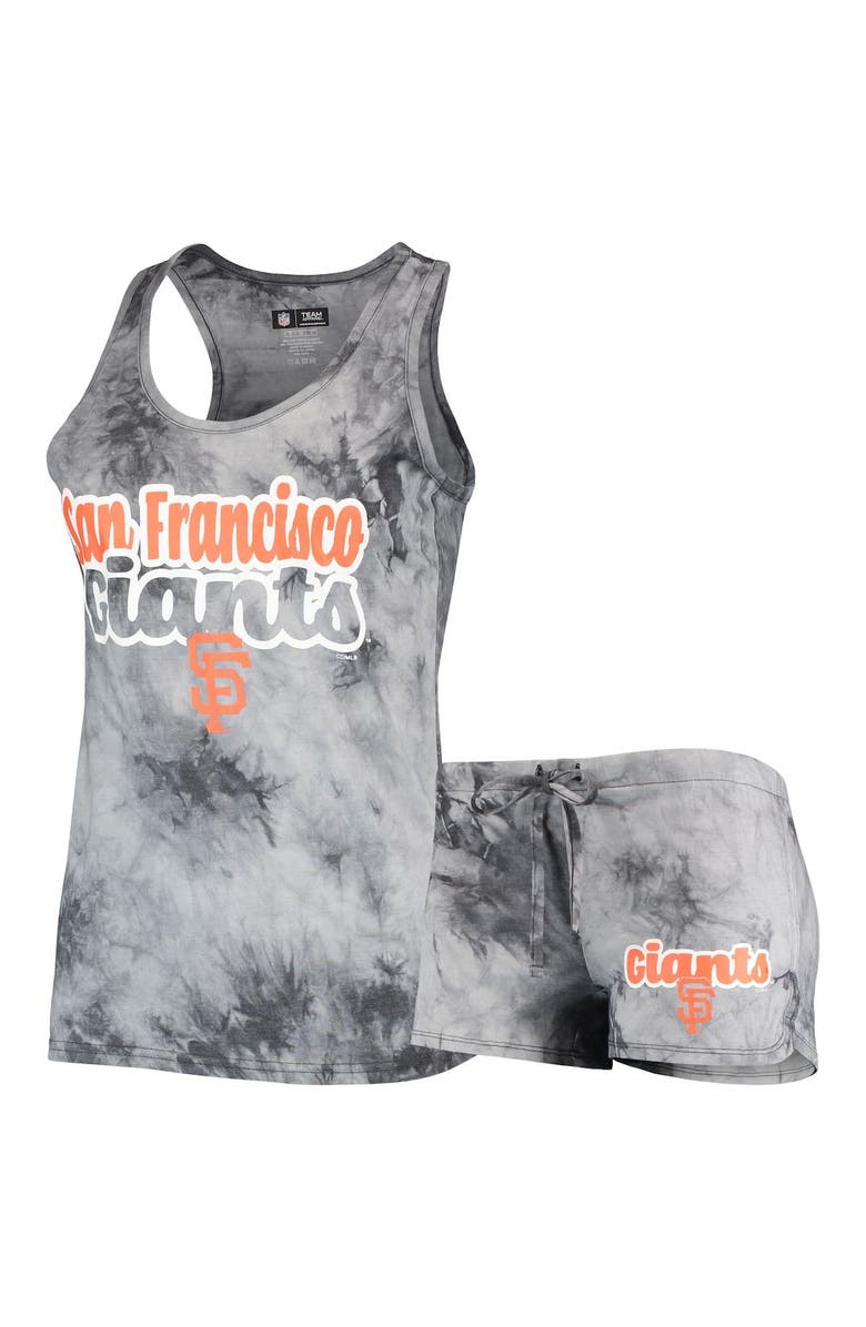 CONCEPTS SPORT Women's Concepts Sport Charcoal San Francisco Giants Billboard Racerback Tank Top & Shorts Set, Main, color, Charcoal