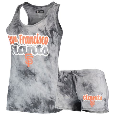 Women's Concepts Sport Charcoal San Francisco Giants Billboard Racerback Tank Top & Shorts Set