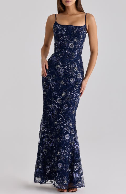 Naima Hand Beaded Gown
