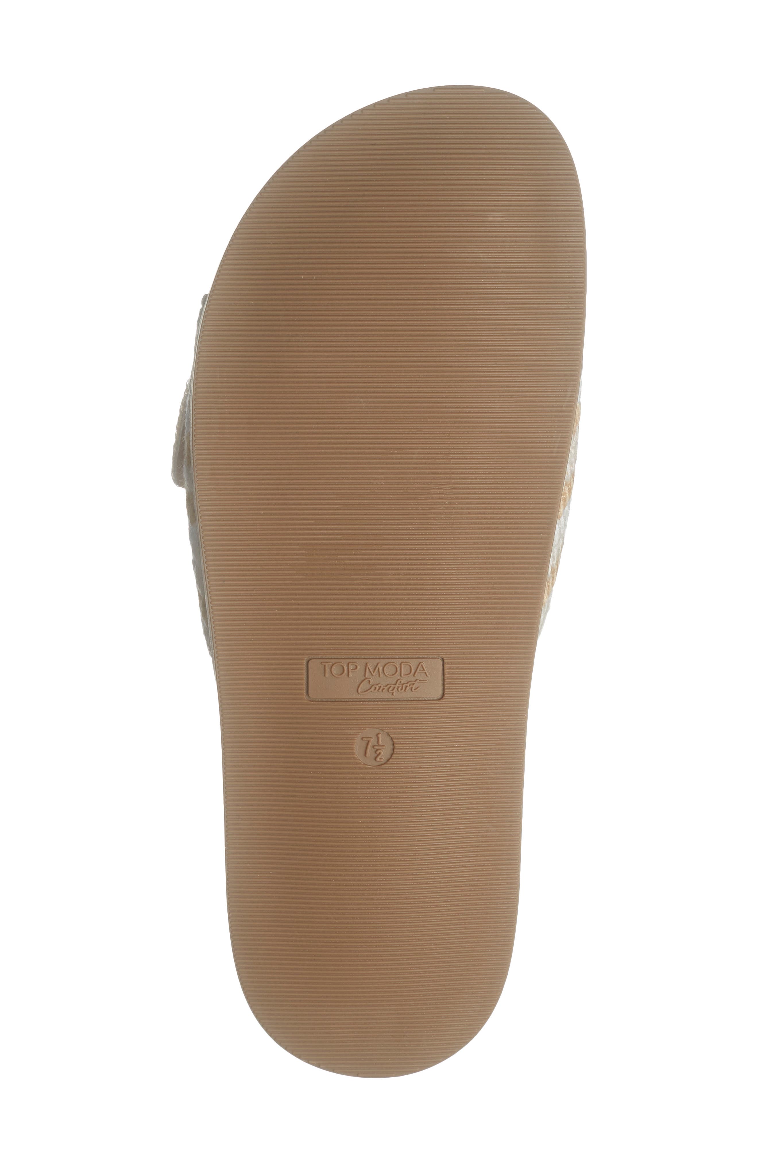 TOP MODA Daniela Slide Sandal, Alternate, color, Beige