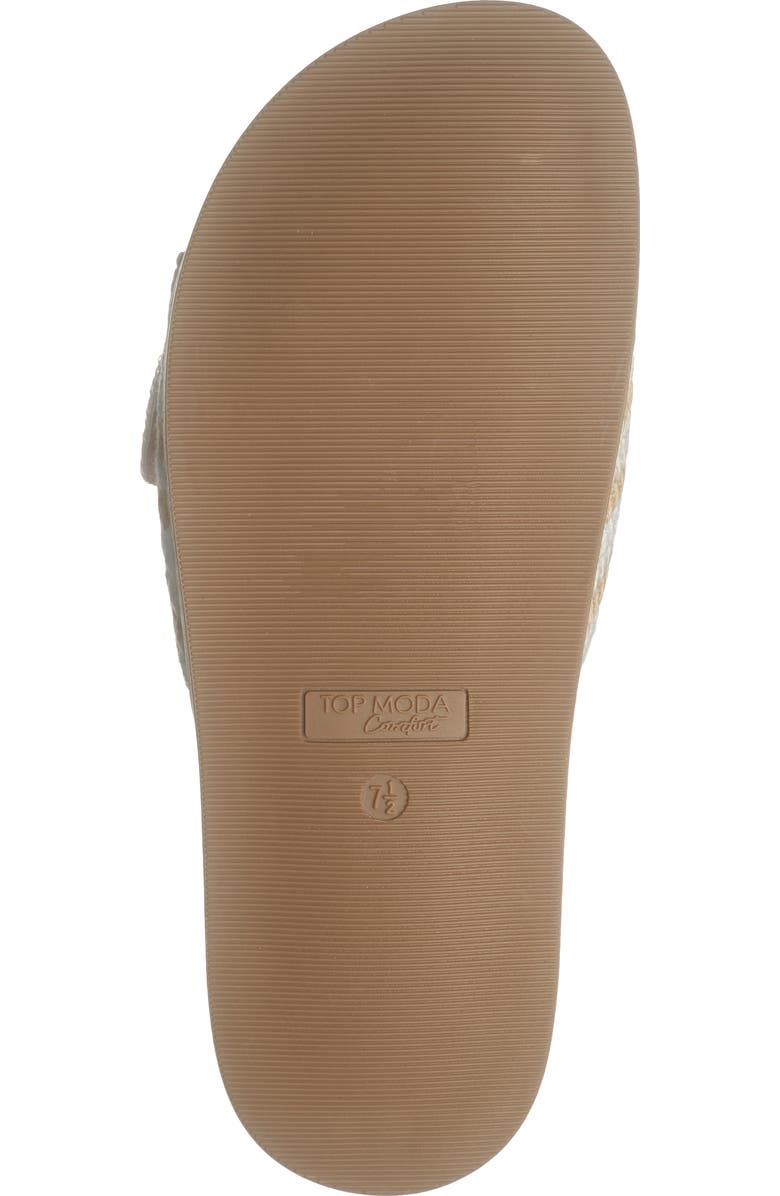 TOP MODA Daniela Slide Sandal, Alternate, color, Beige