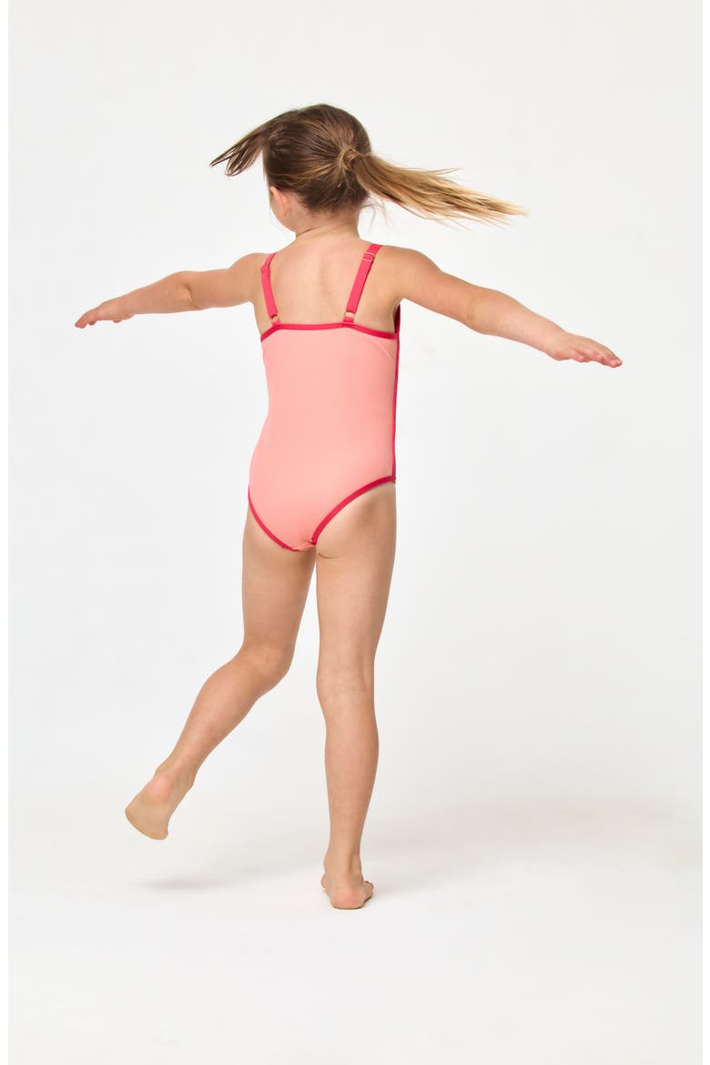 Kids' Little Beach Skipper One-Piece Swimsuit, Alternate, color, FRESHSQUEEZE/ POUT