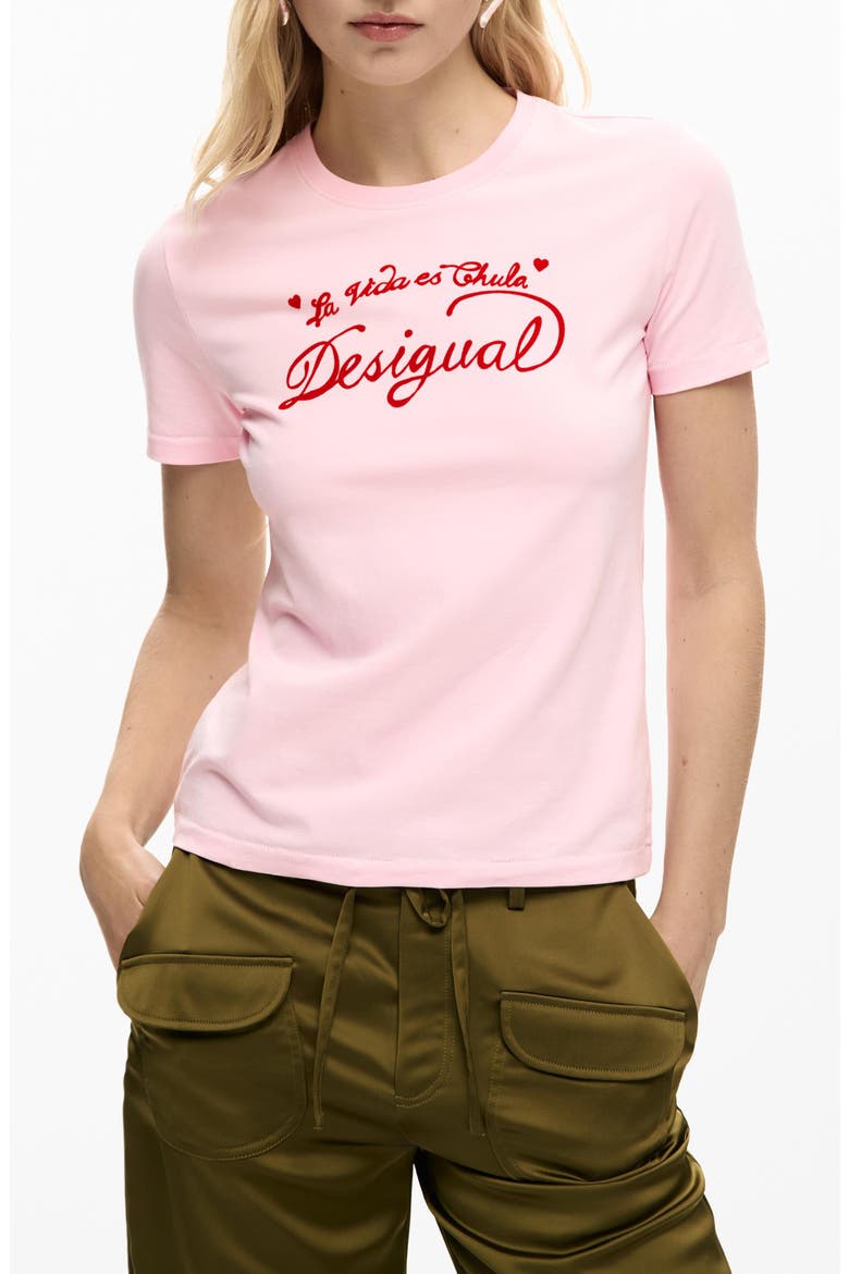 Logo Graphic T-Shirt, Main, color, PINK