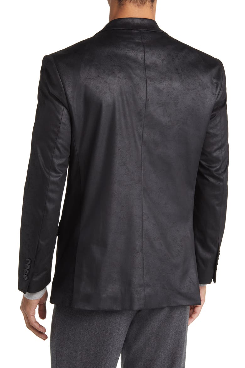 Norris Faux Suede Blazer, Alternate, color, BLACK