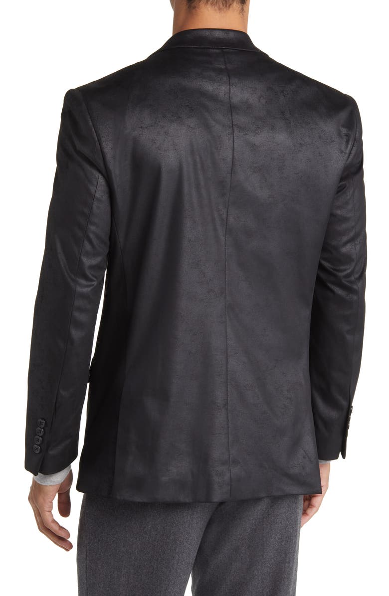 DANIEL HECHTER Norris Faux Suede Blazer, Alternate, color, Black