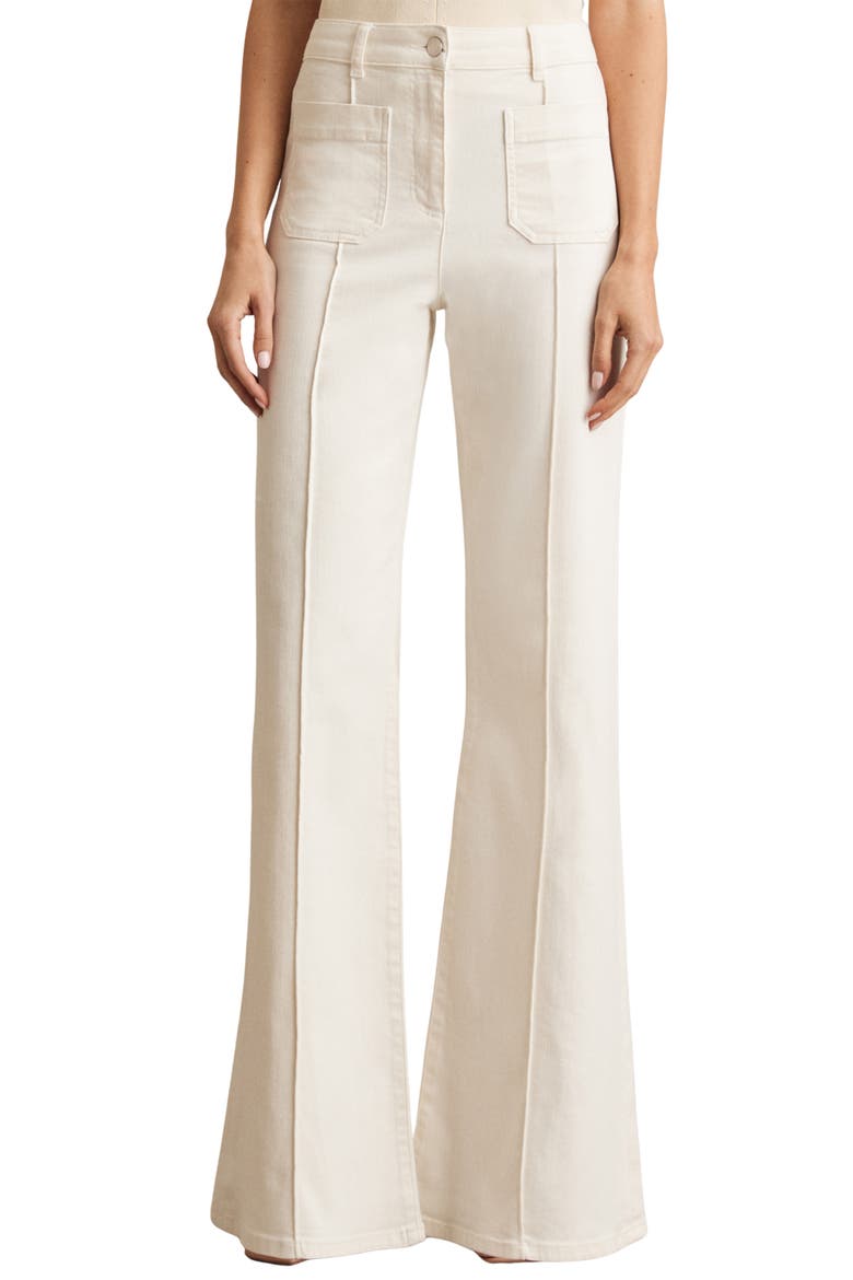 Sakura Flare Jeans, Main, color, Ecru
