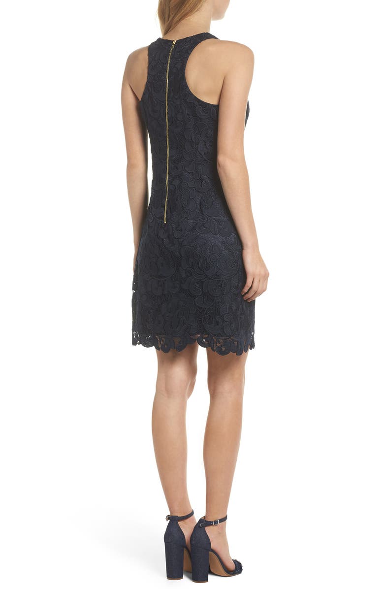 Eliza J Lace Sheath Dress, Alternate, color, 