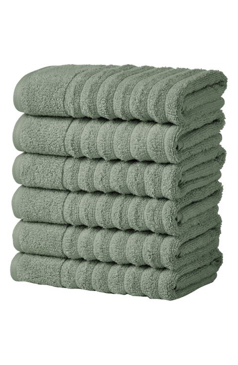 Combed Cotton 6-Pack Hand Towels