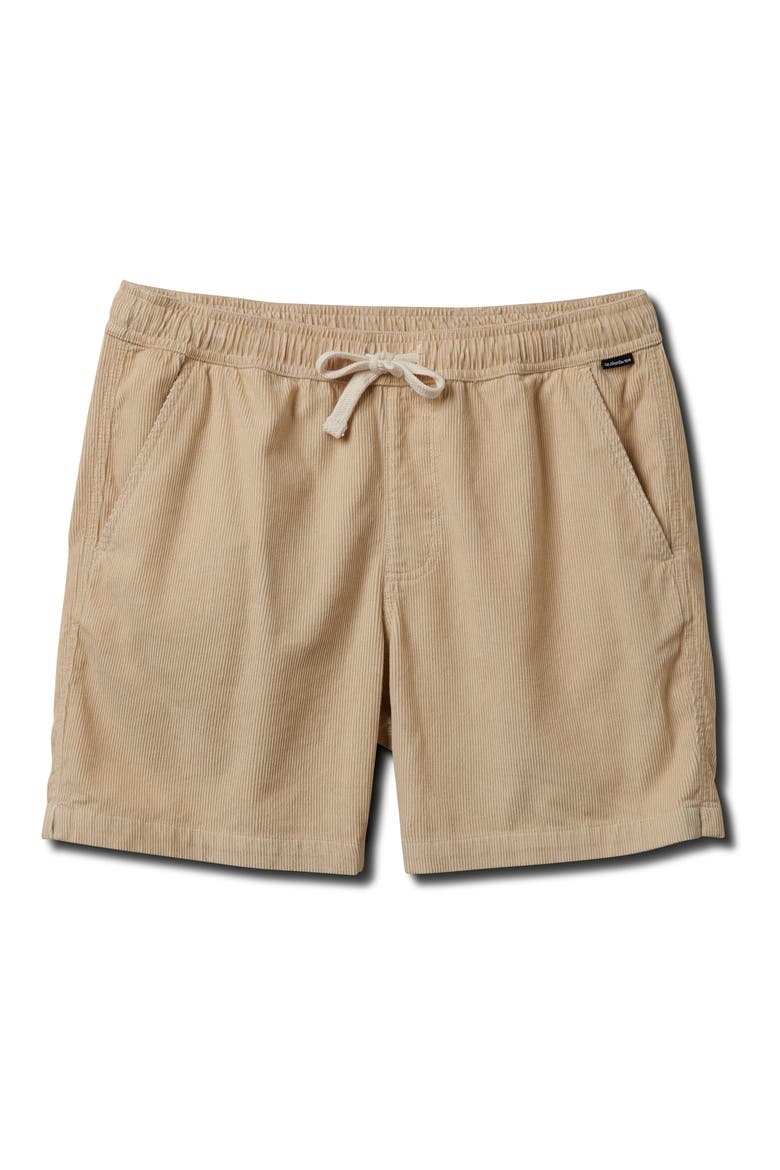 Taxer Corduroy Drawstring Shorts, Main, color, FOG GREY