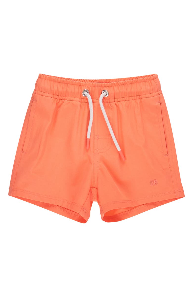 RuggedButts Kids' UPF 50+ Swim Trunks, Alternate, color, Orange