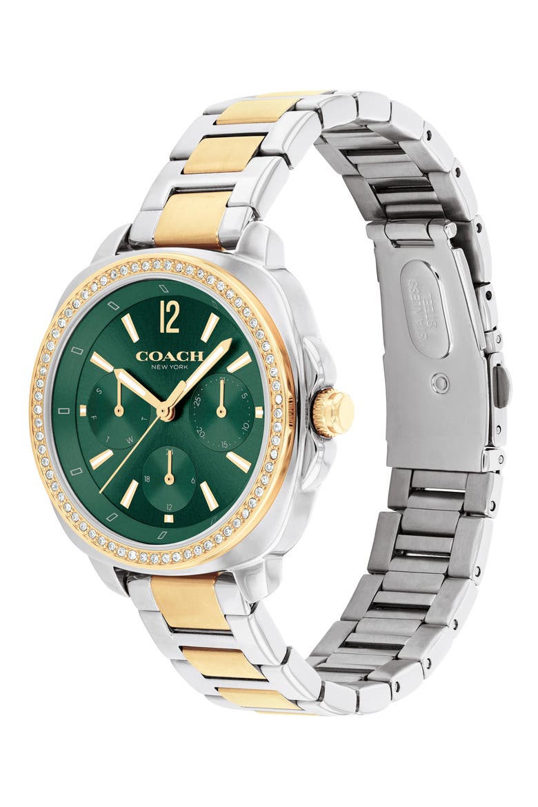 Kitt Bracelet Watch, 34mm, Alternate, color, GREEN