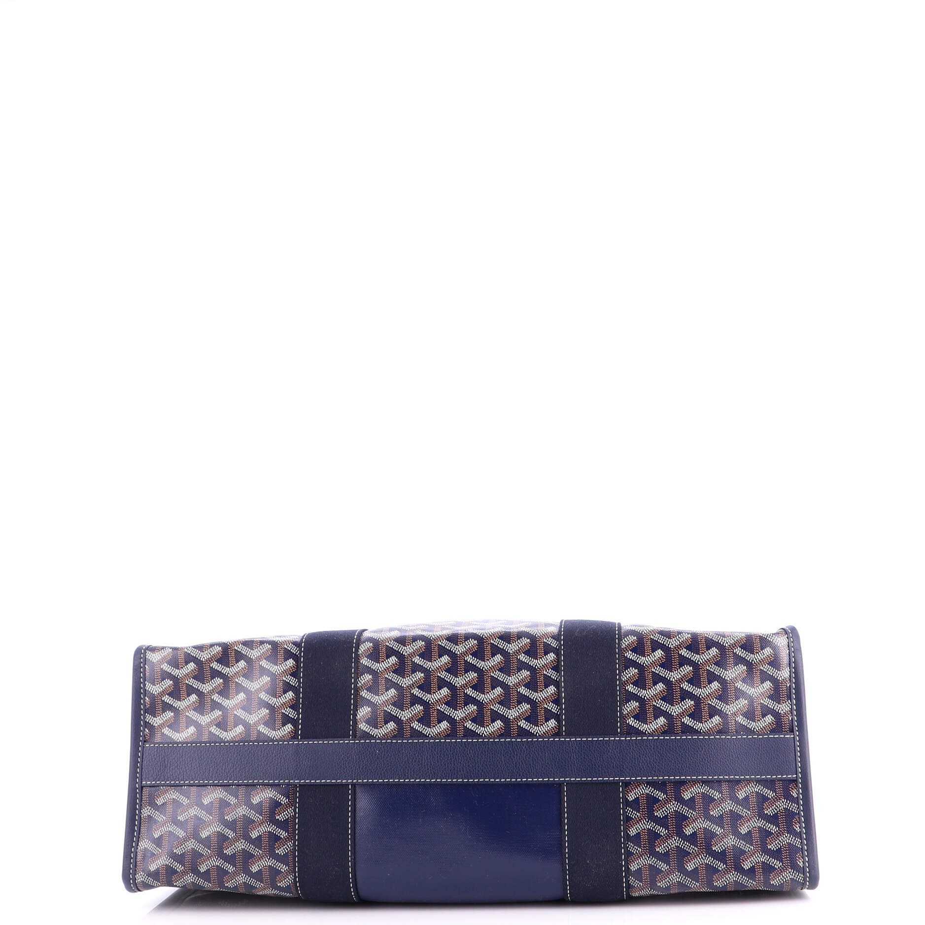 Pre-Owned Goyard Villette Tote Printed Coated Canvas MM, Alternate, color, Blue