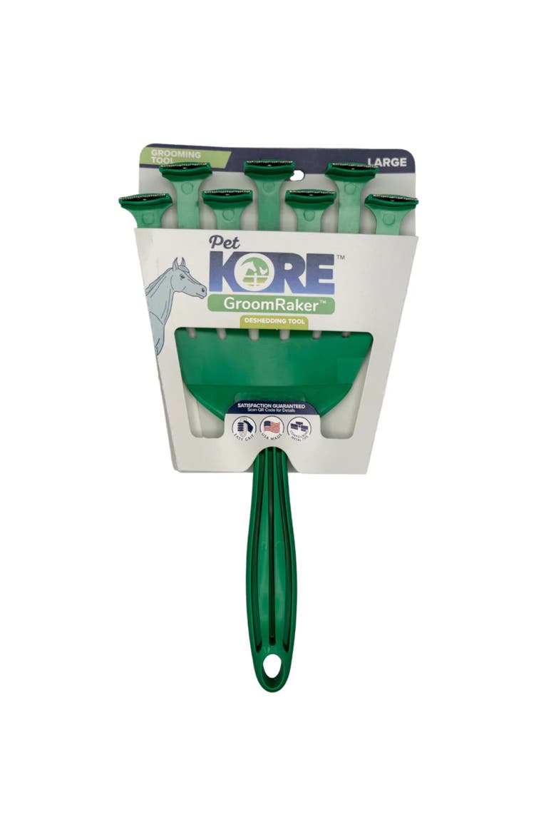 Deshedding Tool For Horses, Alternate, color, Green