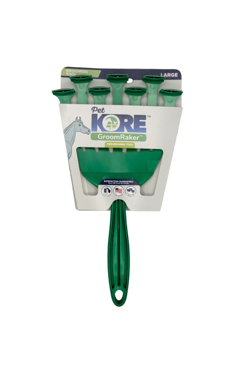 PetKORE Deshedding Tool For Horses, Alternate, color, Green