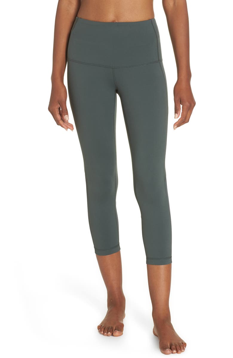 Zella Meditate High Waist Crop Leggings, Main, color,