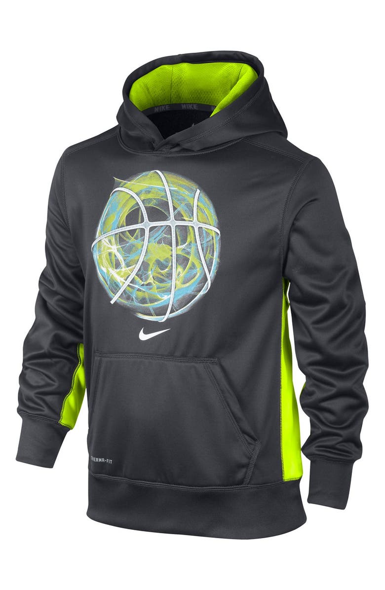 Nike Basketball KO Therma-FIT Pullover Hoodie, Main, color, 