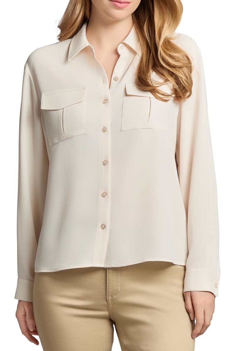 Jones New York Utility Button-Up Shirt, Main, color, 