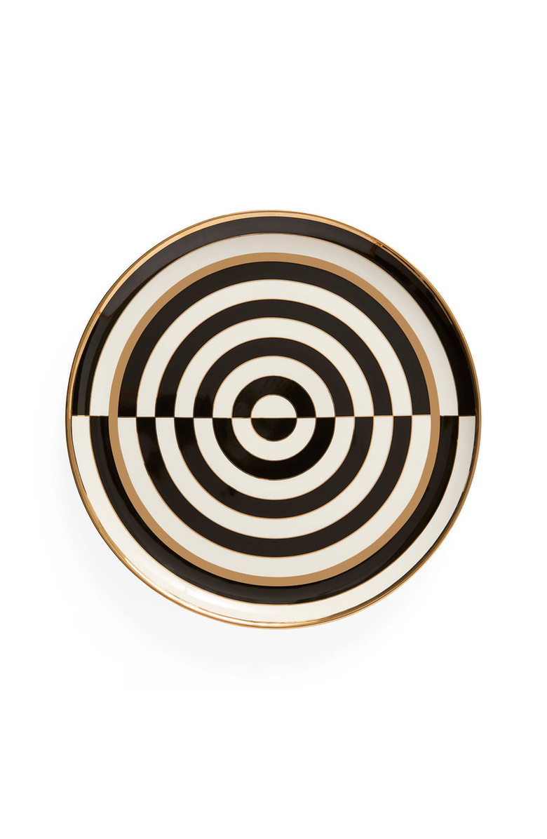 Jonathan Adler Op Art Round Serving Tray, Main, color,