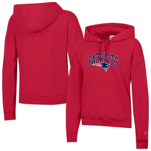 Women's Champion  Red New England Patriots Powerblend Hoodie