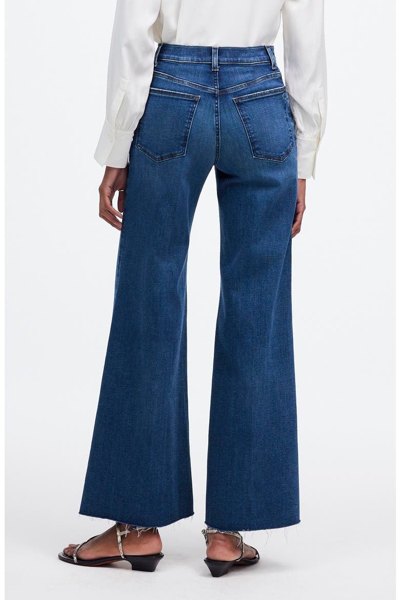 High Waist Crop Wide Leg Jeans, Alternate, color, PELION WASH