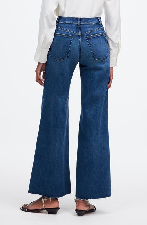 Madewell High Waist Crop Wide Leg Jeans In Pelion Wash