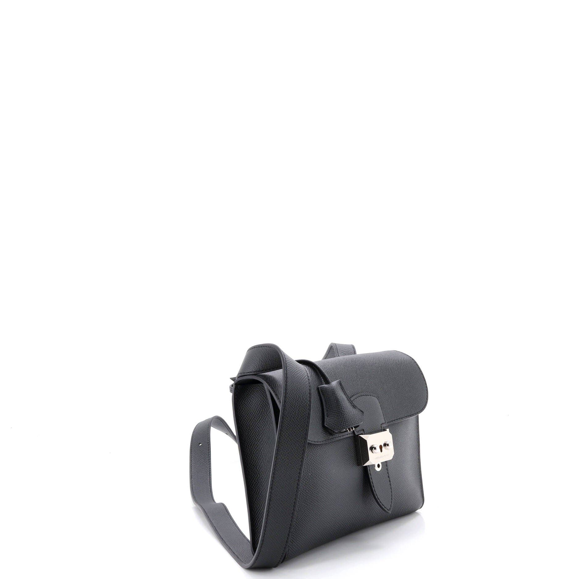 Pre-Owned Hermes Sac a Depeches Messenger Bag Epsom 21, Alternate, color, Plomb