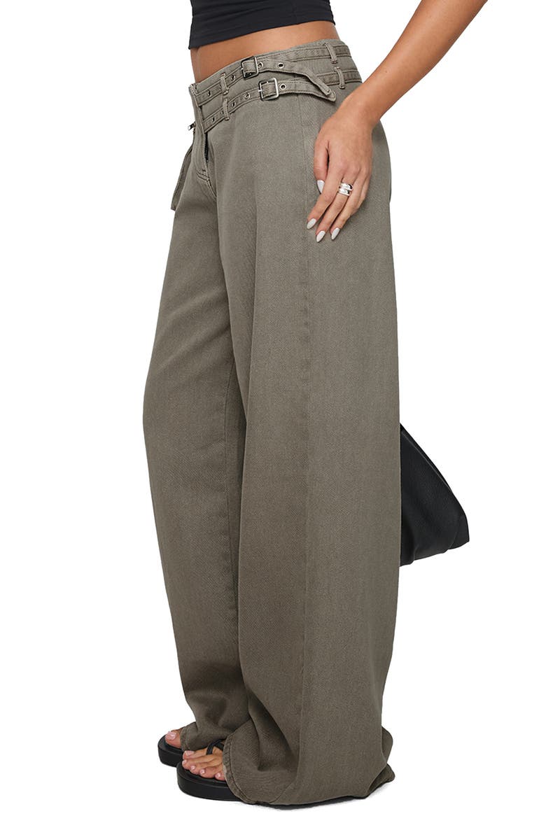 Princess Polly Paltrow Low Rise Wide Leg Cargo Jeans, Alternate, color, 