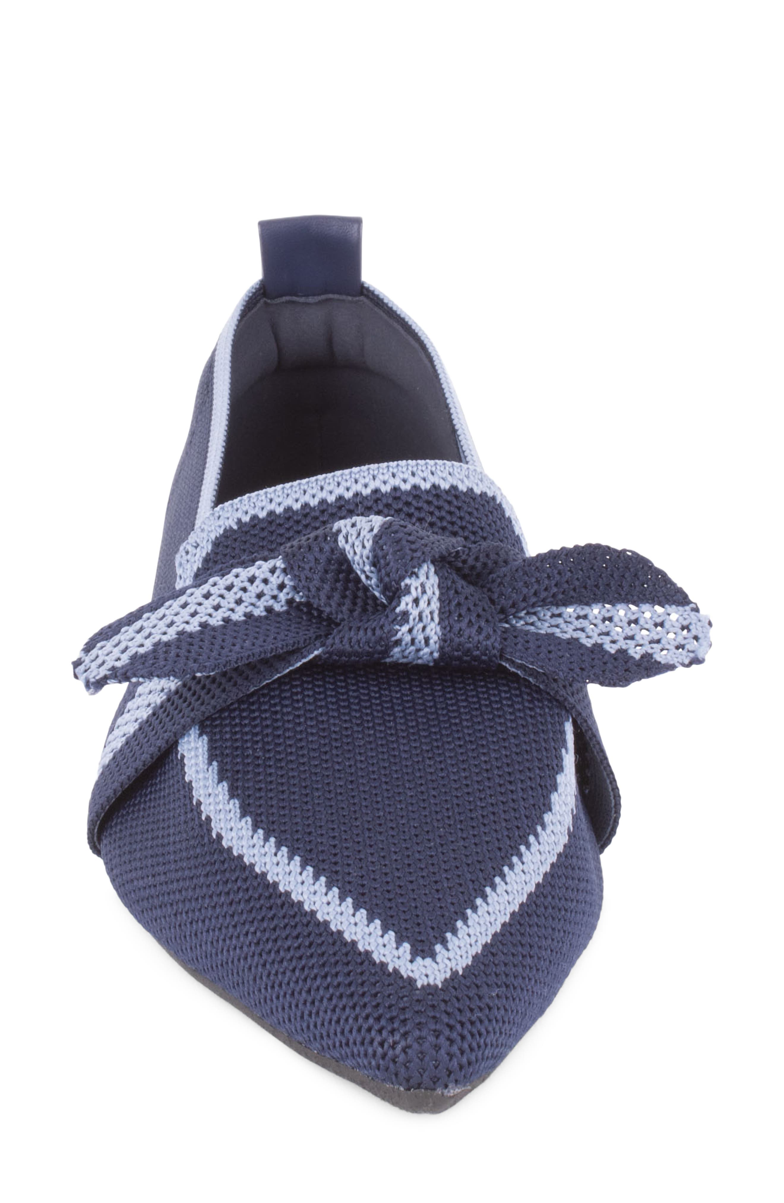 Florentia Pointed Toe Loafer, Alternate, color, NAVY