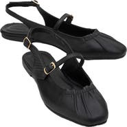 Forever & Always Shoes Britney Leather Closed-Toe Sandal
