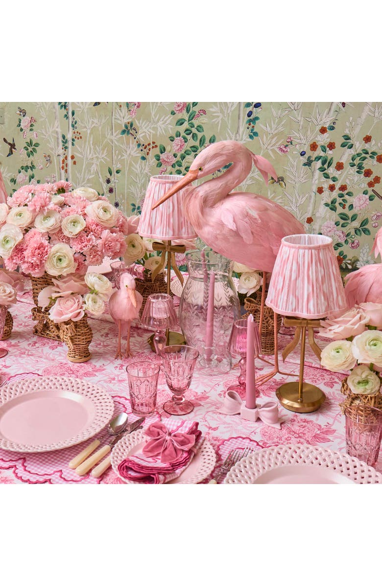 Mrs. Alice Pink Ikat Lampshade, Alternate, color, Pink