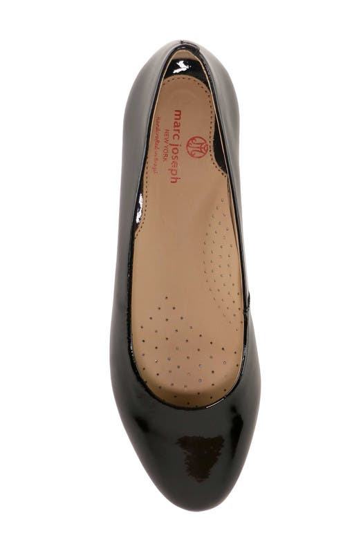 Marc Joseph New York Madison Leather Flat, Alternate, color, Black Soft Patent
