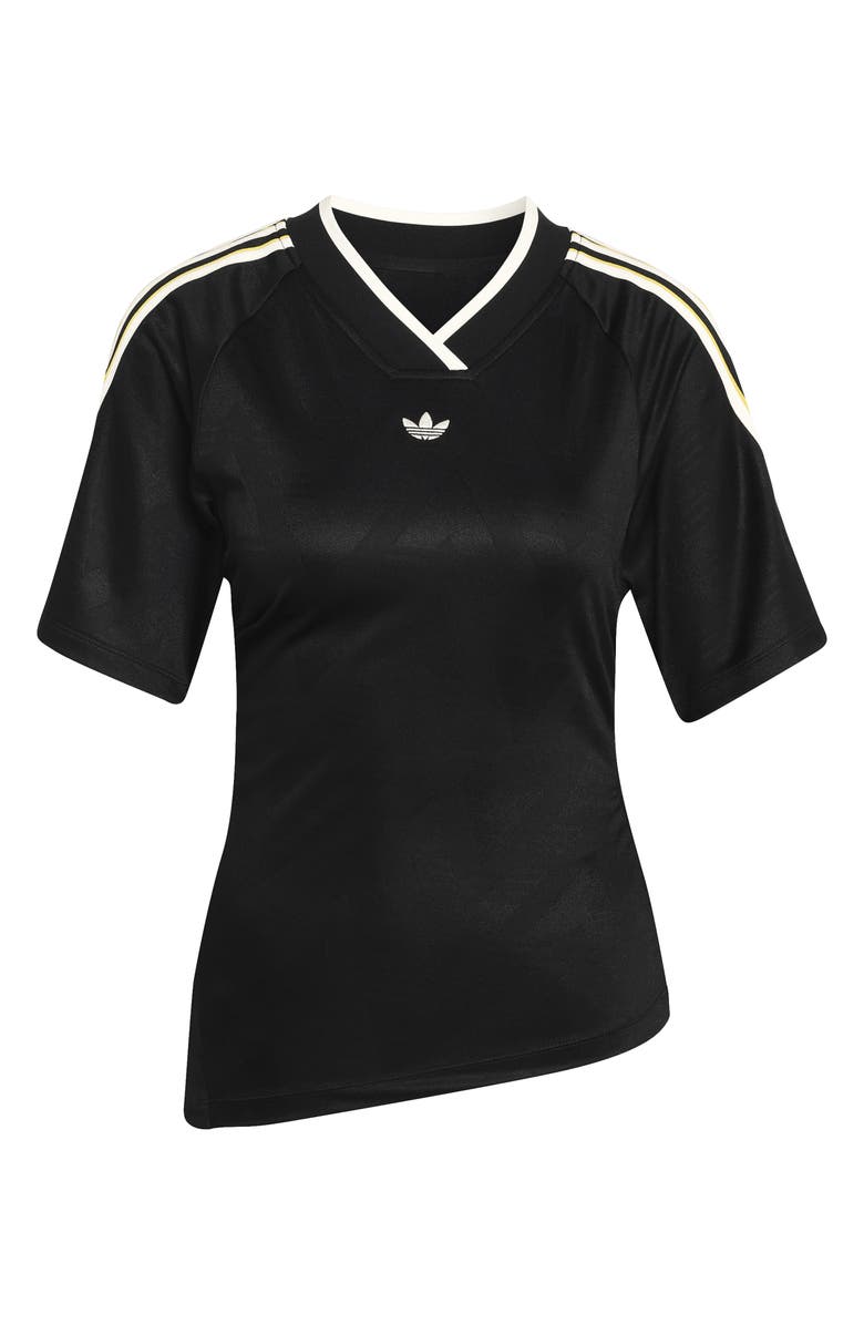 adidas Originals Side Ruched Jersey, Alternate, color, Black