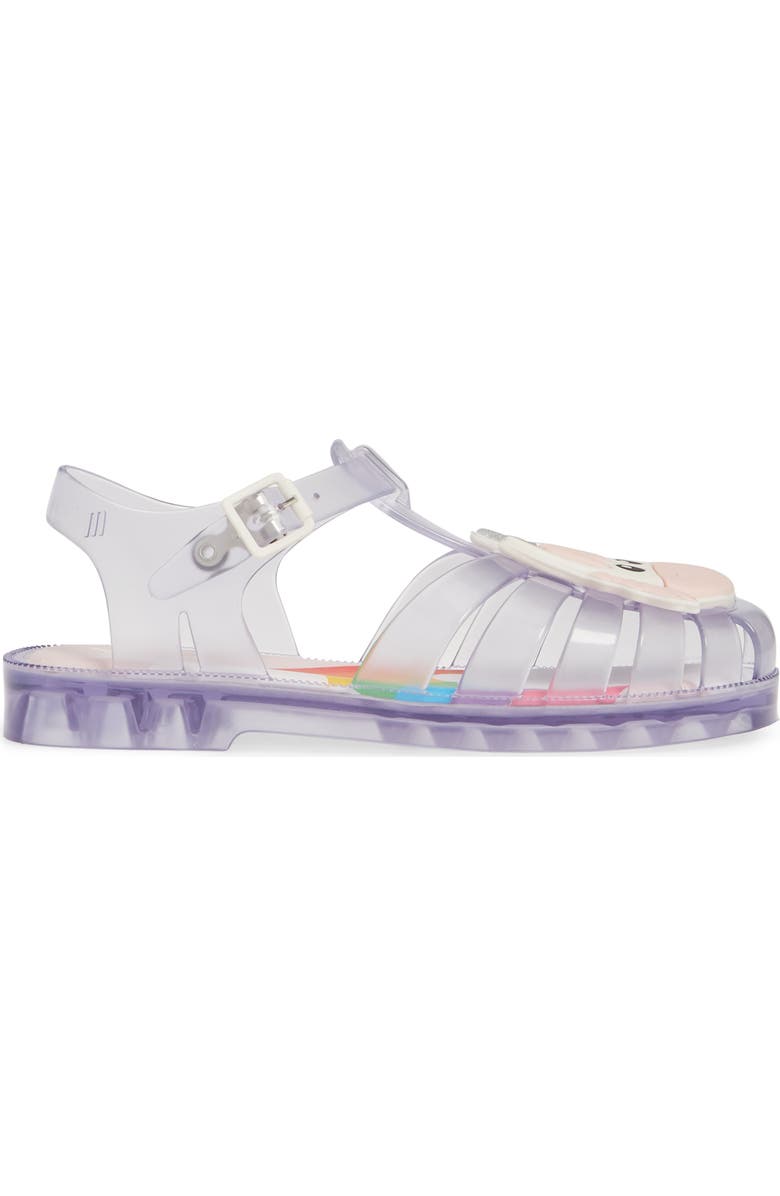 Mel by Melissa Possession Unicorn Glitter Sandal, Alternate, color,