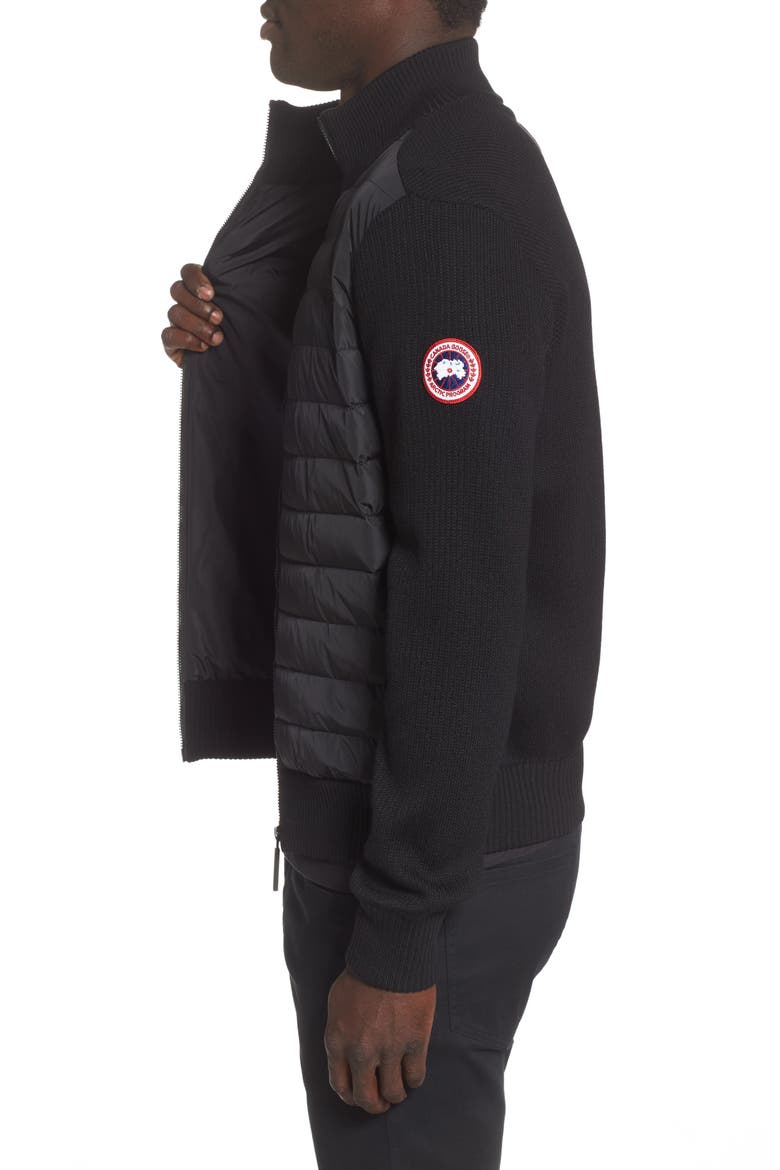 Hybridge 675 Fill Power Down Jacket, Alternate, color, BLACK