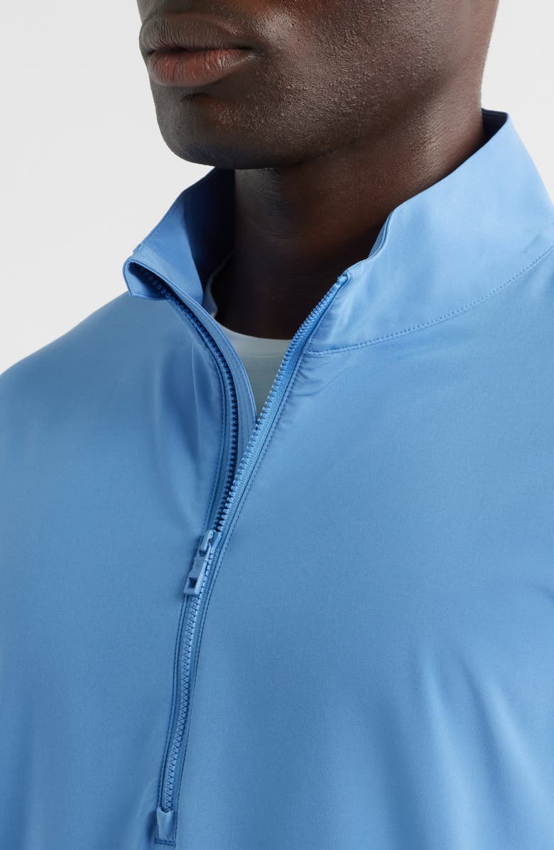 Peter Millar Dunes Water Resistant Half Zip Golf Pullover, Alternate, color, Evening Tide