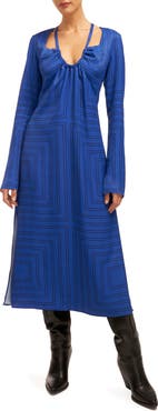 Equipment Vera Long Sleeve Midi Dress