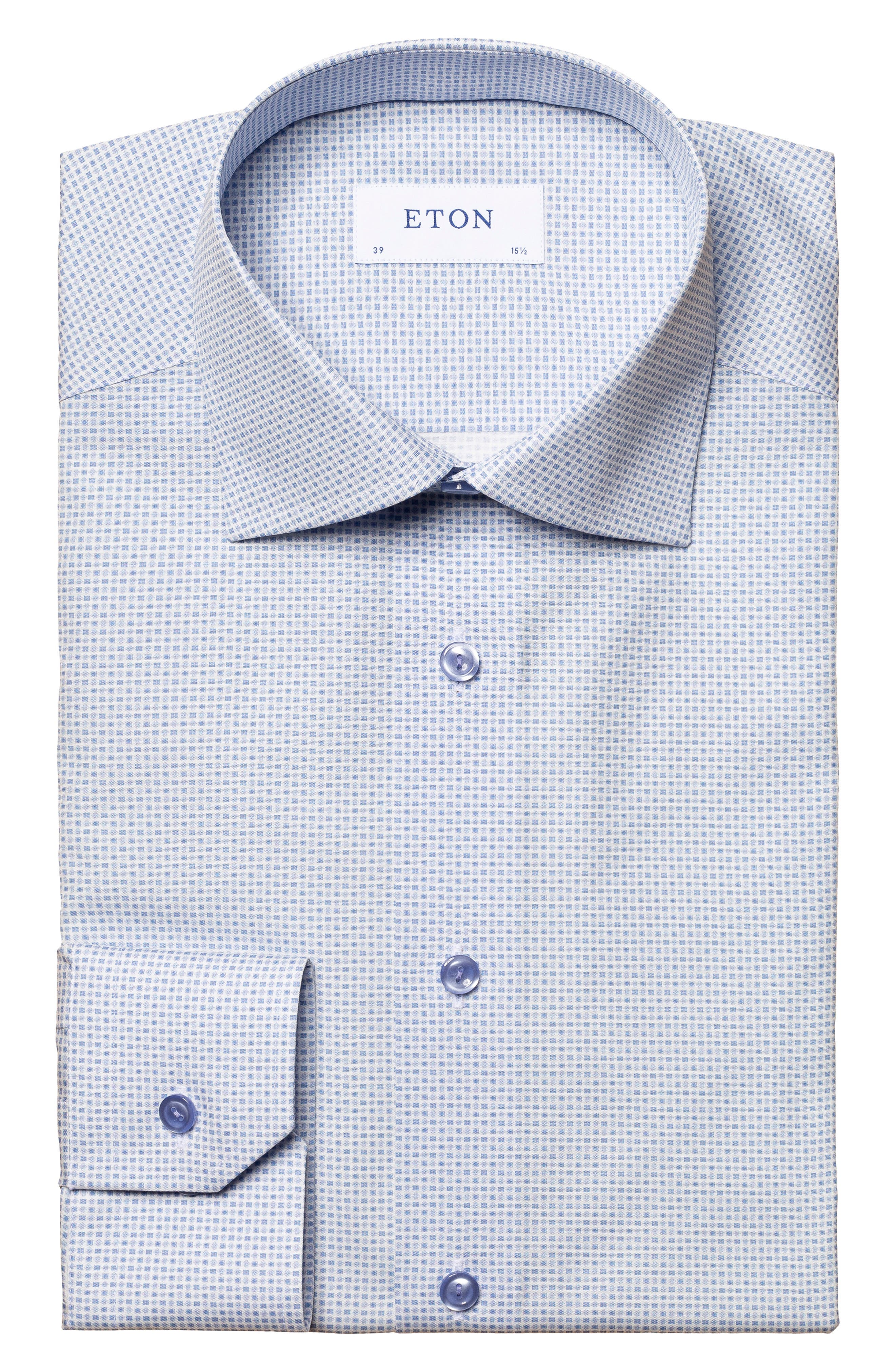 Eton Slim Fit Medallion Print Shirt
