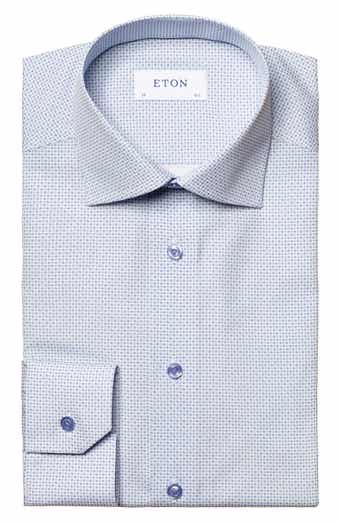 Eton Slim Fit Medallion Print Shirt