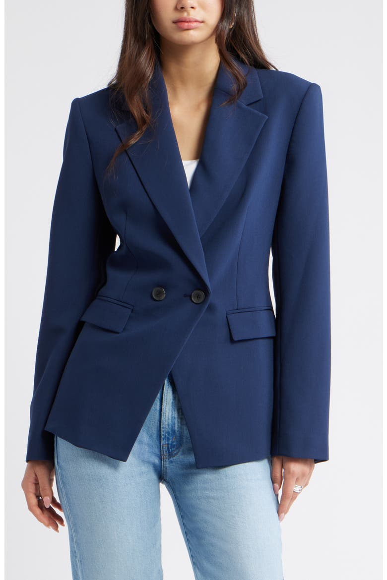 The Icon Hourglass Blazer, Main, color, NAVY IRIS