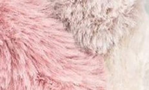 Memoi Weave Faux Fur Scuff Slipper In Multi