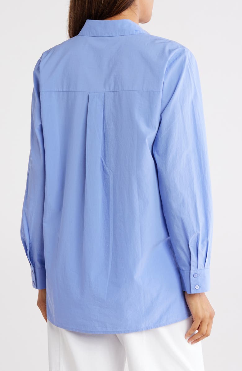 Eileen Fisher Organic Cotton Button-Up Shirt, Alternate, color, 